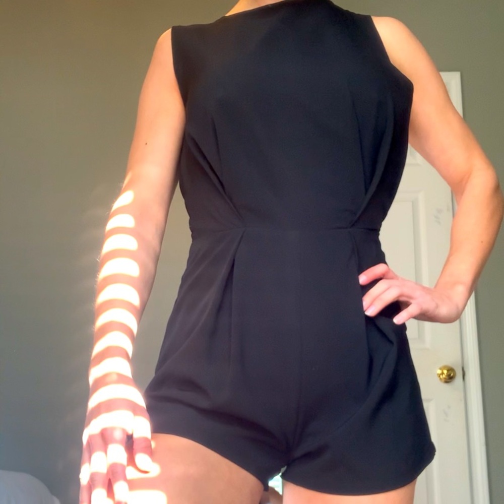 Lace black romper